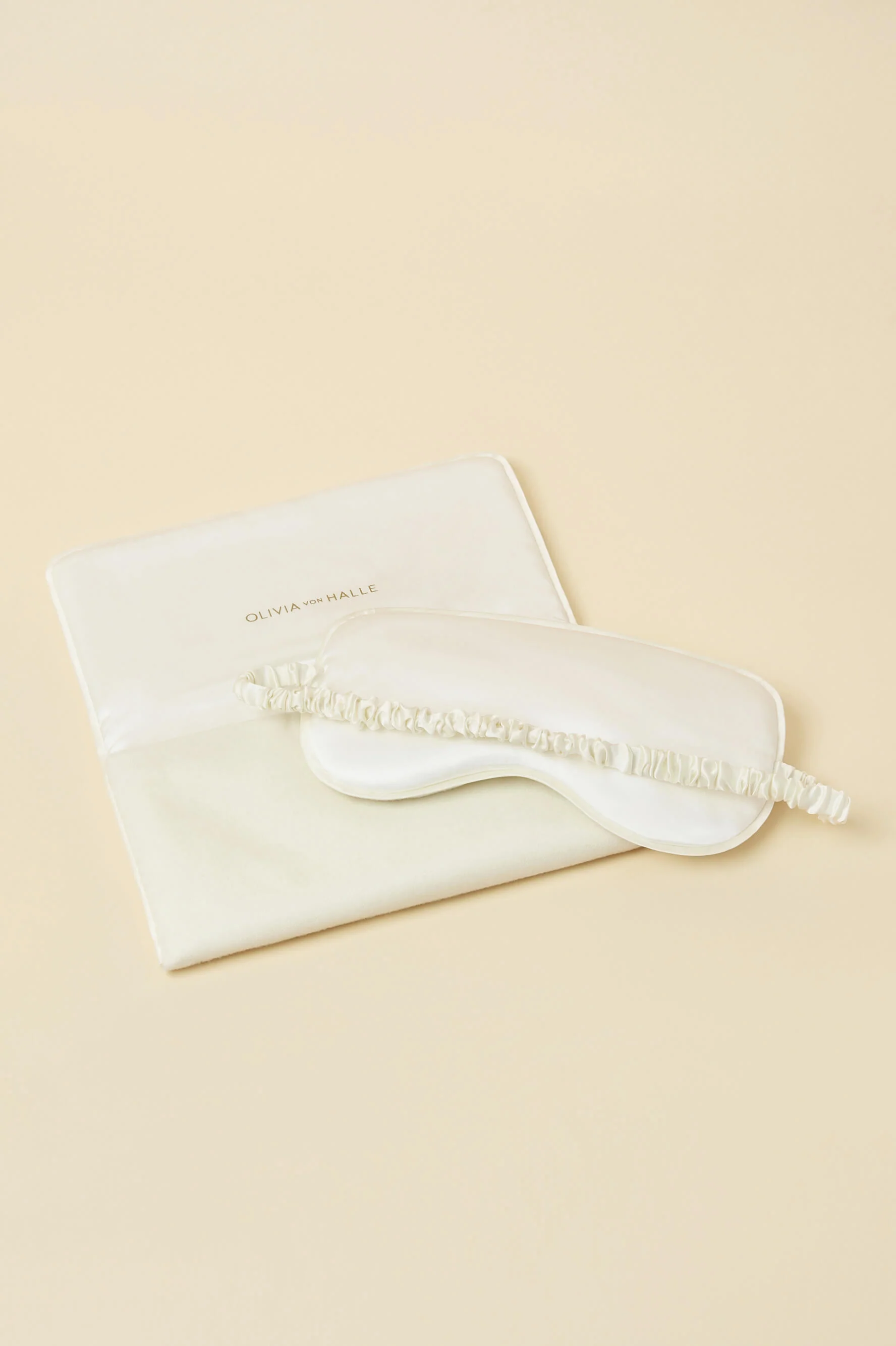 Audrey Aspen Ivory Eye Mask in Cashmere - Image 3