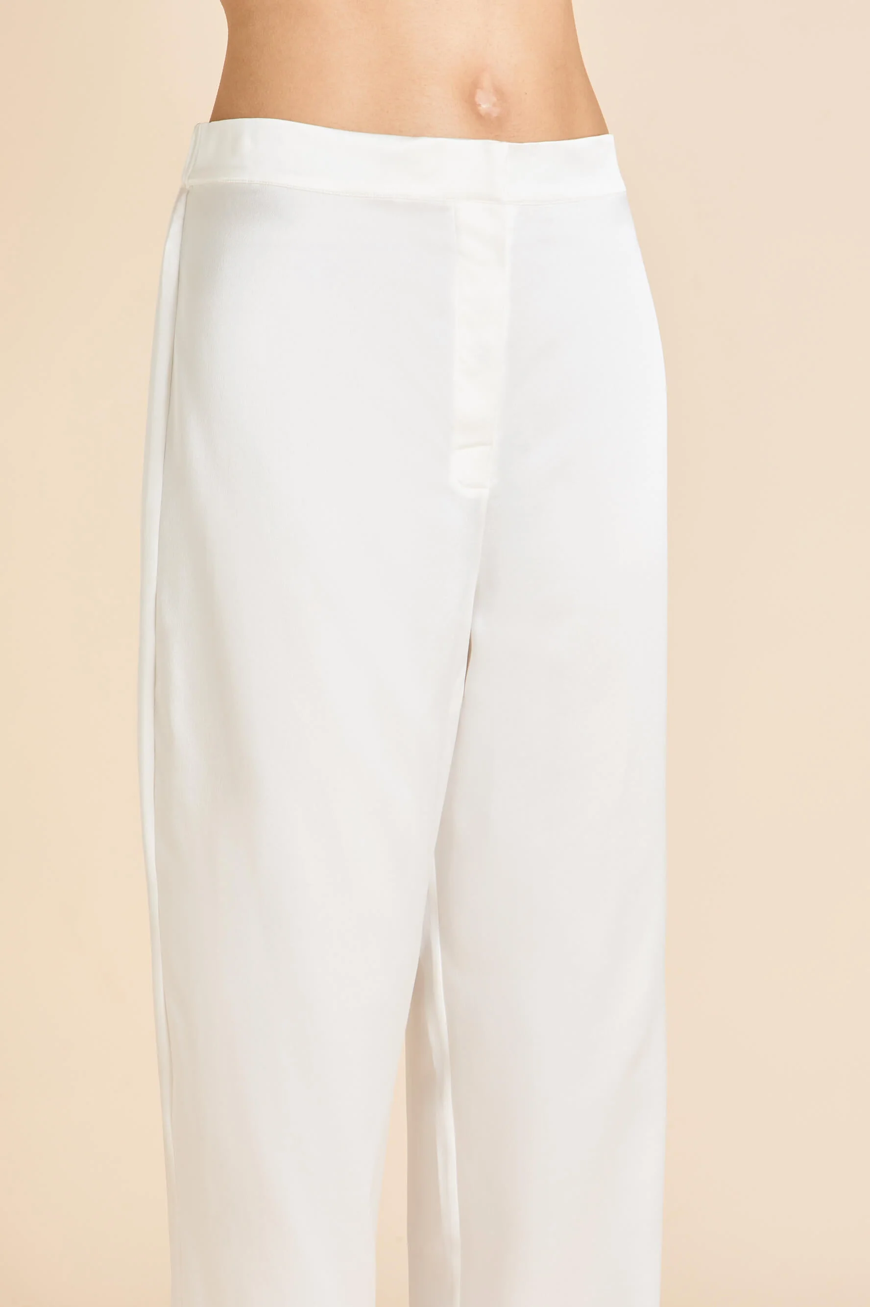 Bacall Ivory Pyjamas in Silk Satin - Image 6
