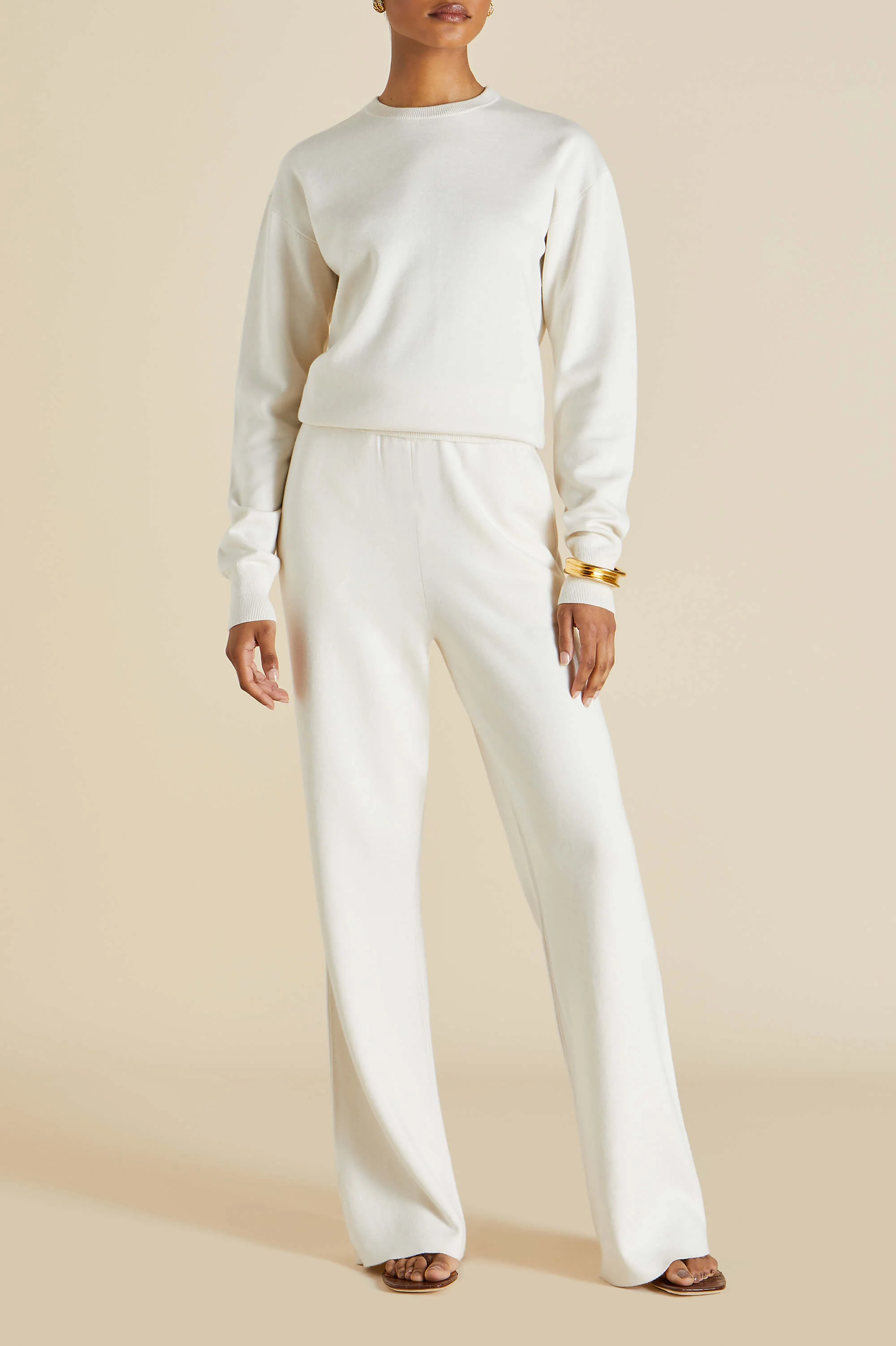 Carmel Alaska Ivory Knitwear in Silk-Cashmere - Image 4
