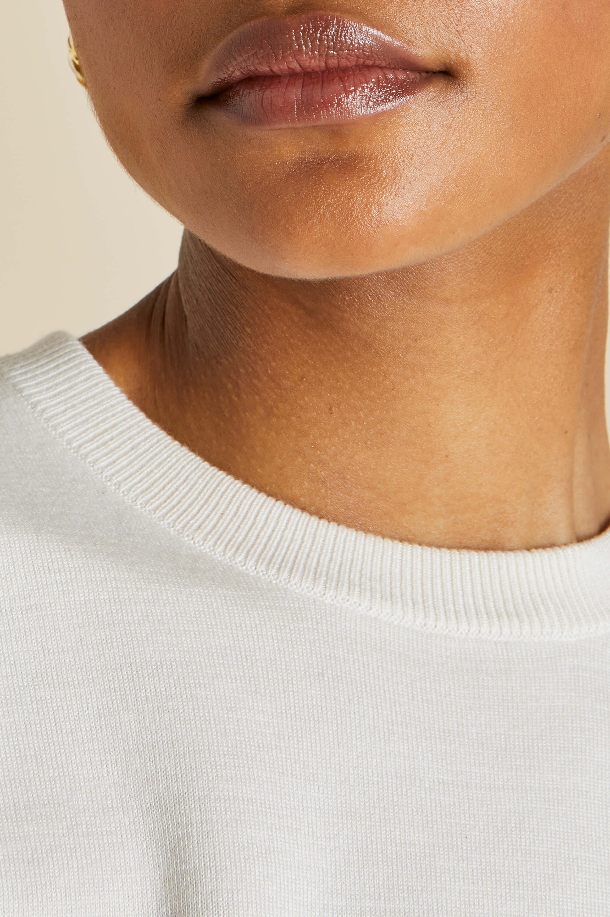 Carmel Alaska Ivory Knitwear in Silk-Cashmere - Image 5
