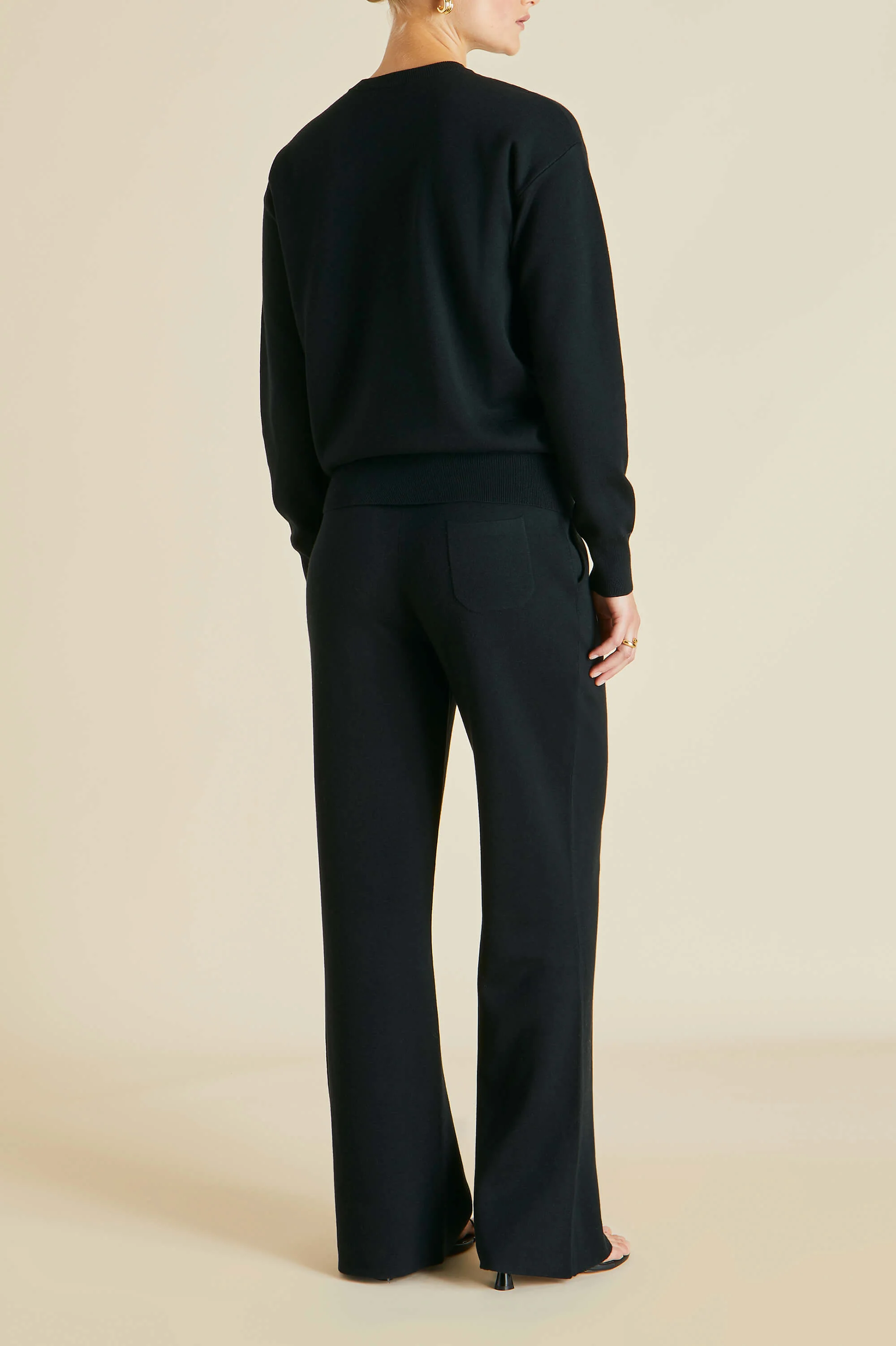 Carmel Berlin Black Knitwear in Silk-Cashmere - Image 3