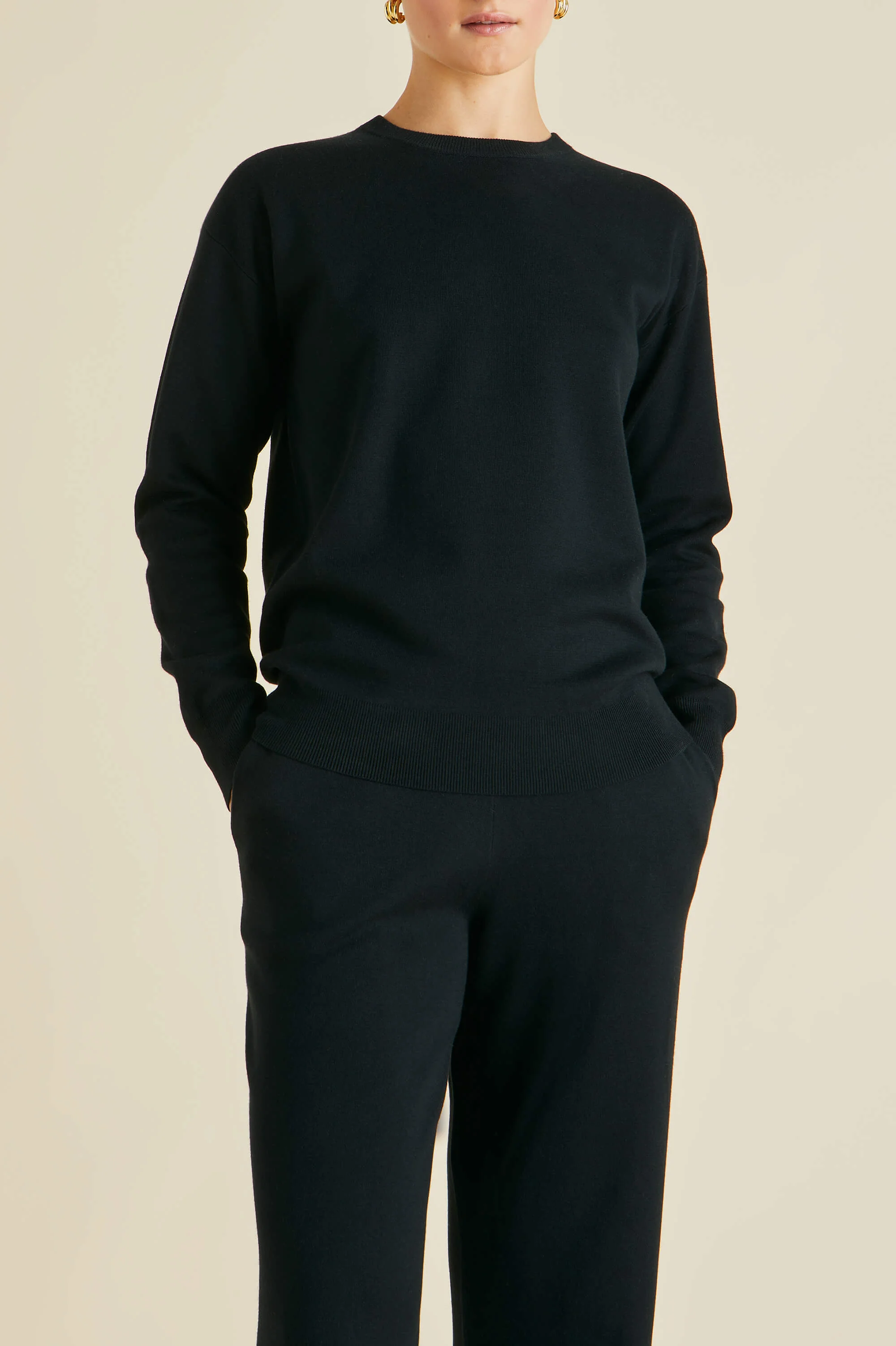 Carmel Berlin Black Knitwear in Silk-Cashmere - Image 4
