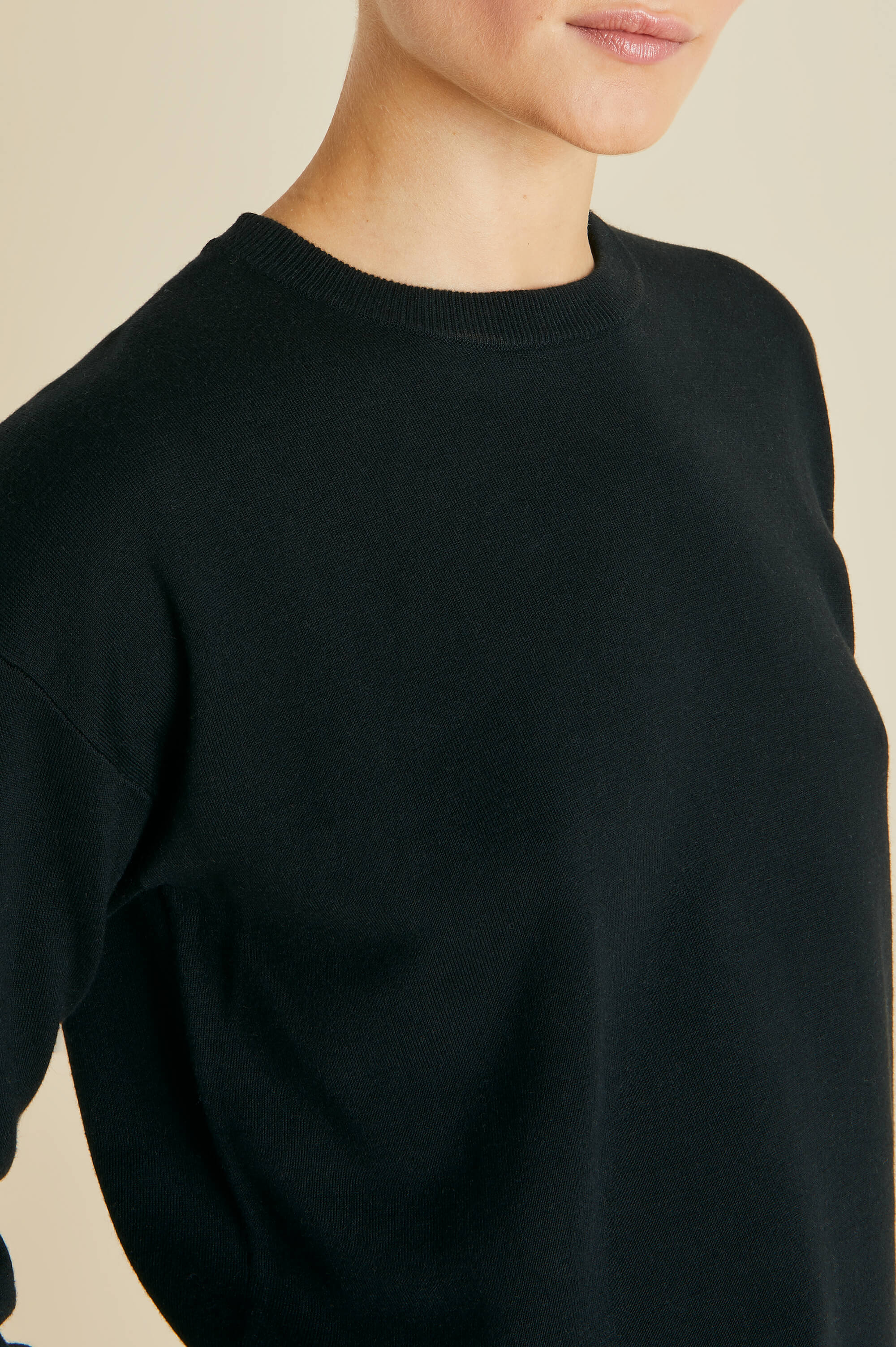Carmel Berlin Black Knitwear in Silk-Cashmere - Image 5