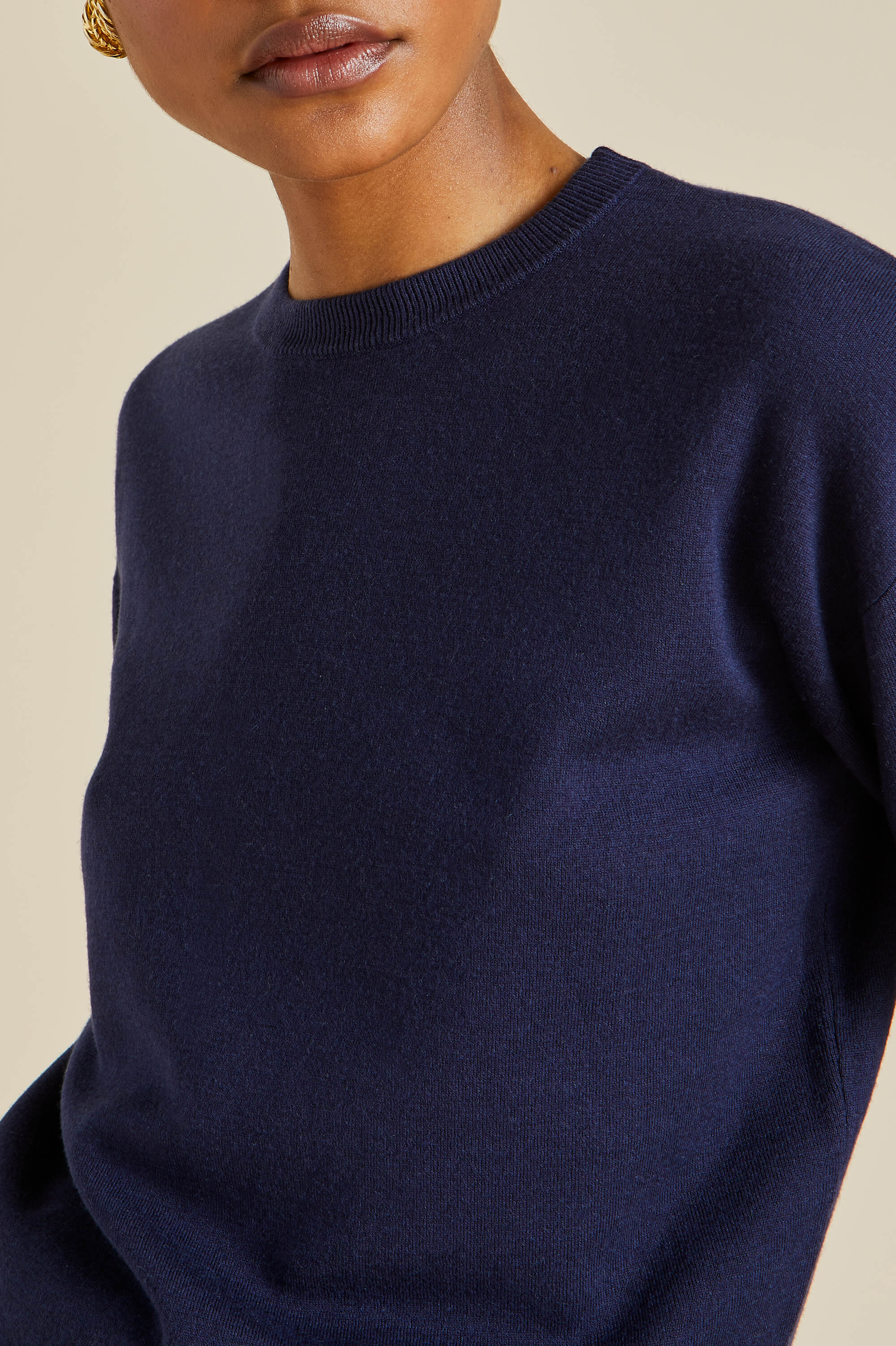 Carmel Paris Navy Knitwear in Silk-Cashmere - Image 6