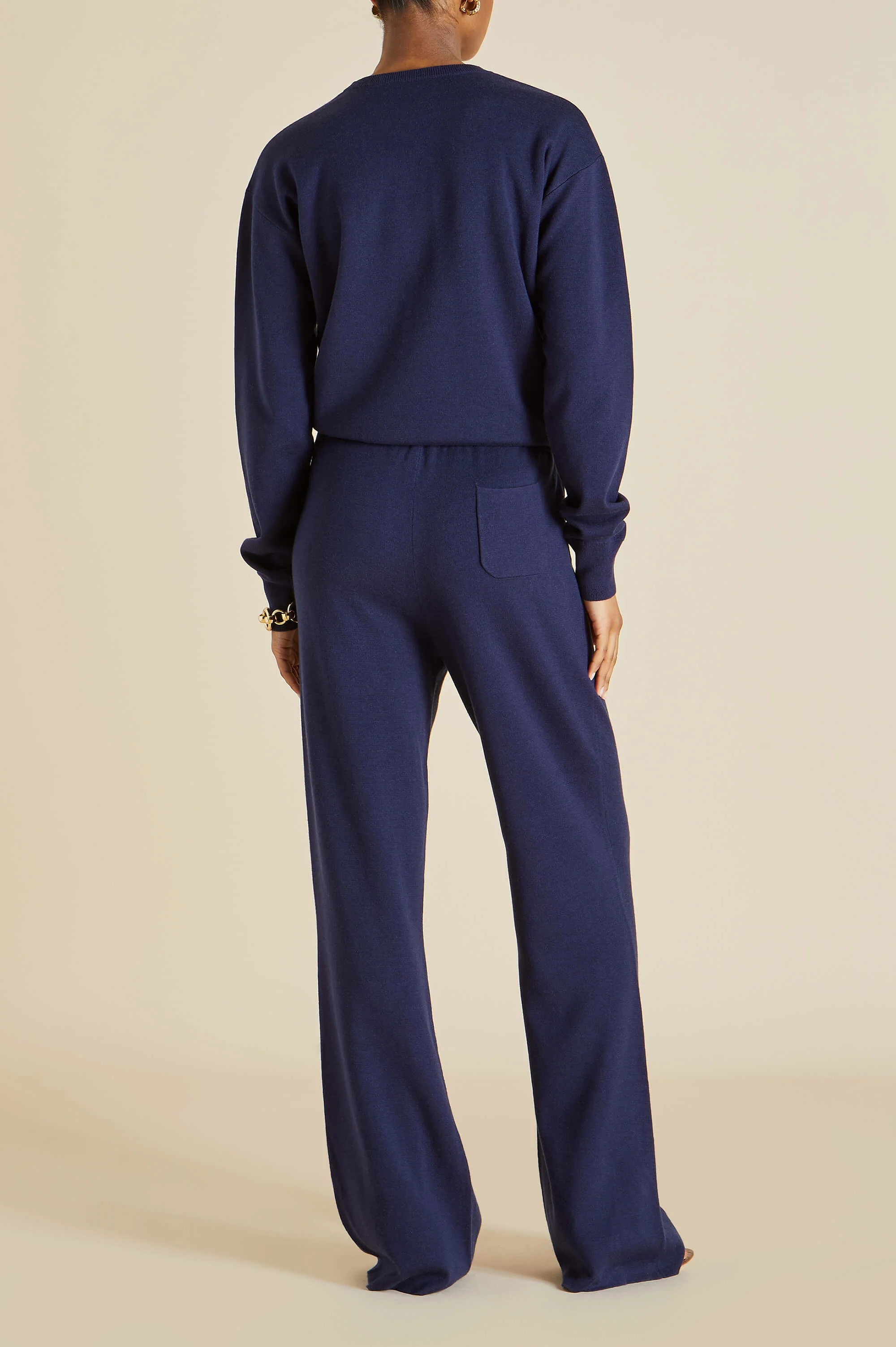 Carmel Paris Navy Knitwear in Silk-Cashmere - Image 7