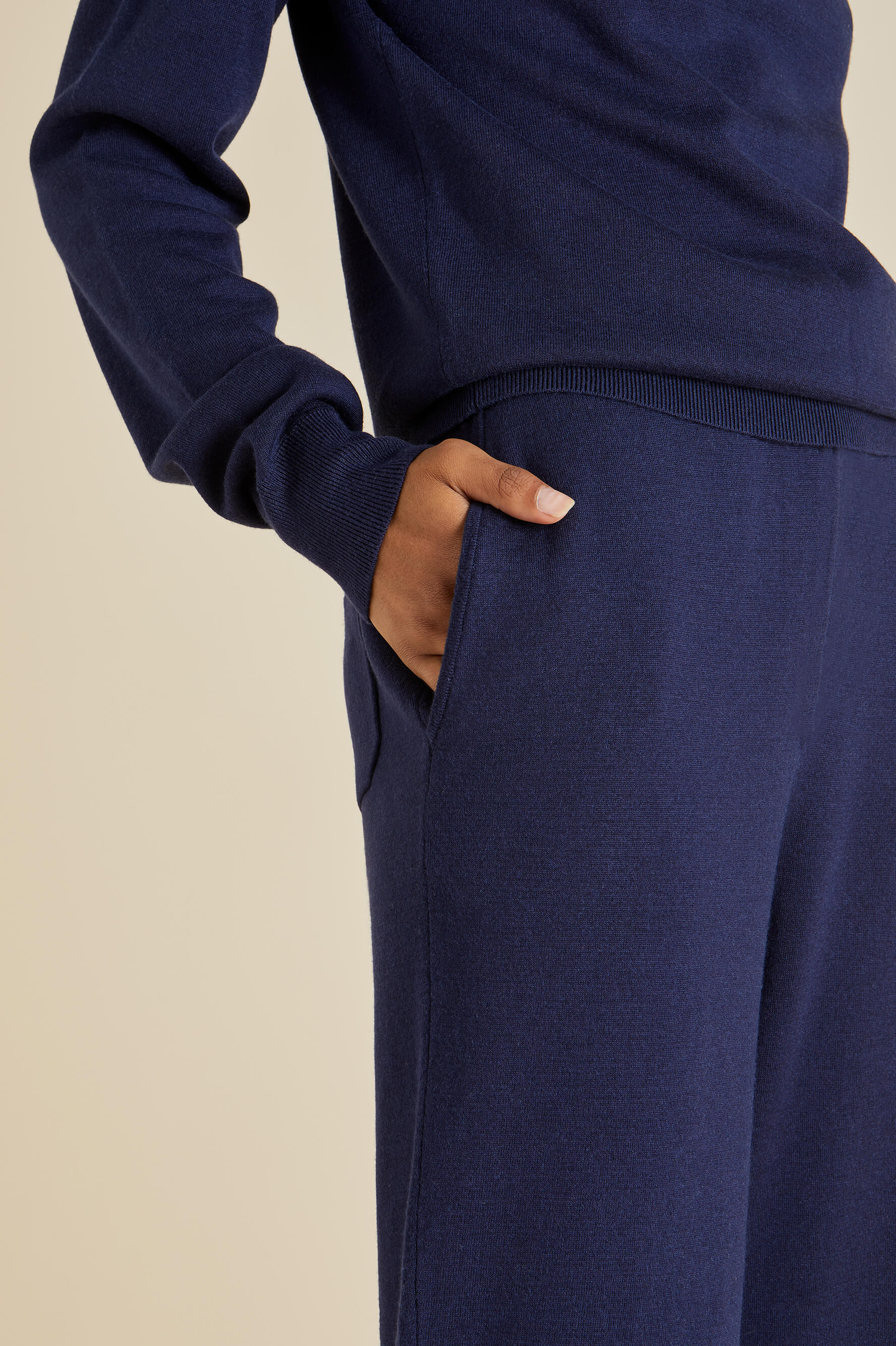Carmel Paris Navy Knitwear in Silk-Cashmere - Image 8