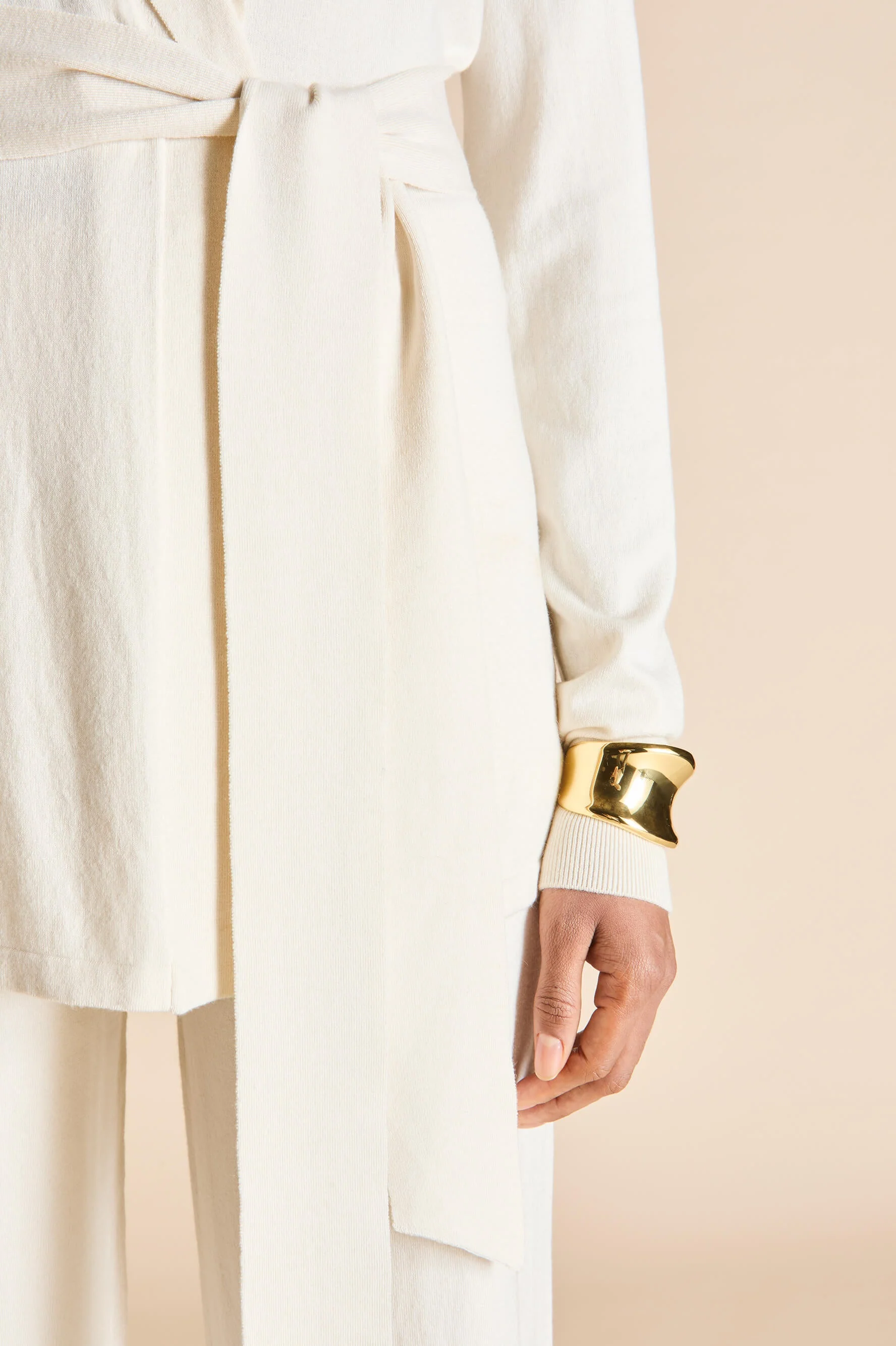 Caro Alaska Ivory Knitwear in Silk-Cashmere - Image 4