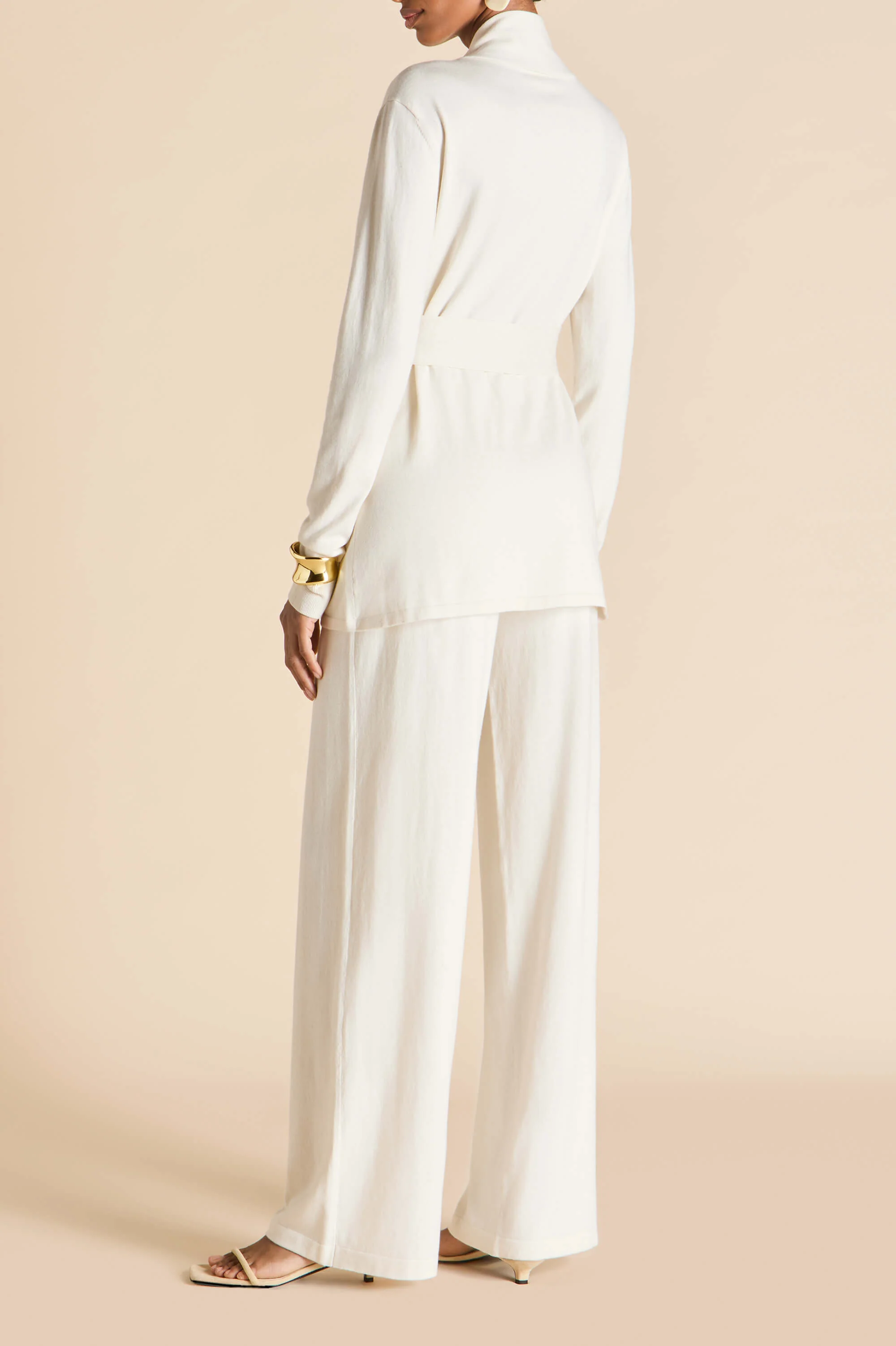 Caro Alaska Ivory Knitwear in Silk-Cashmere - Image 5