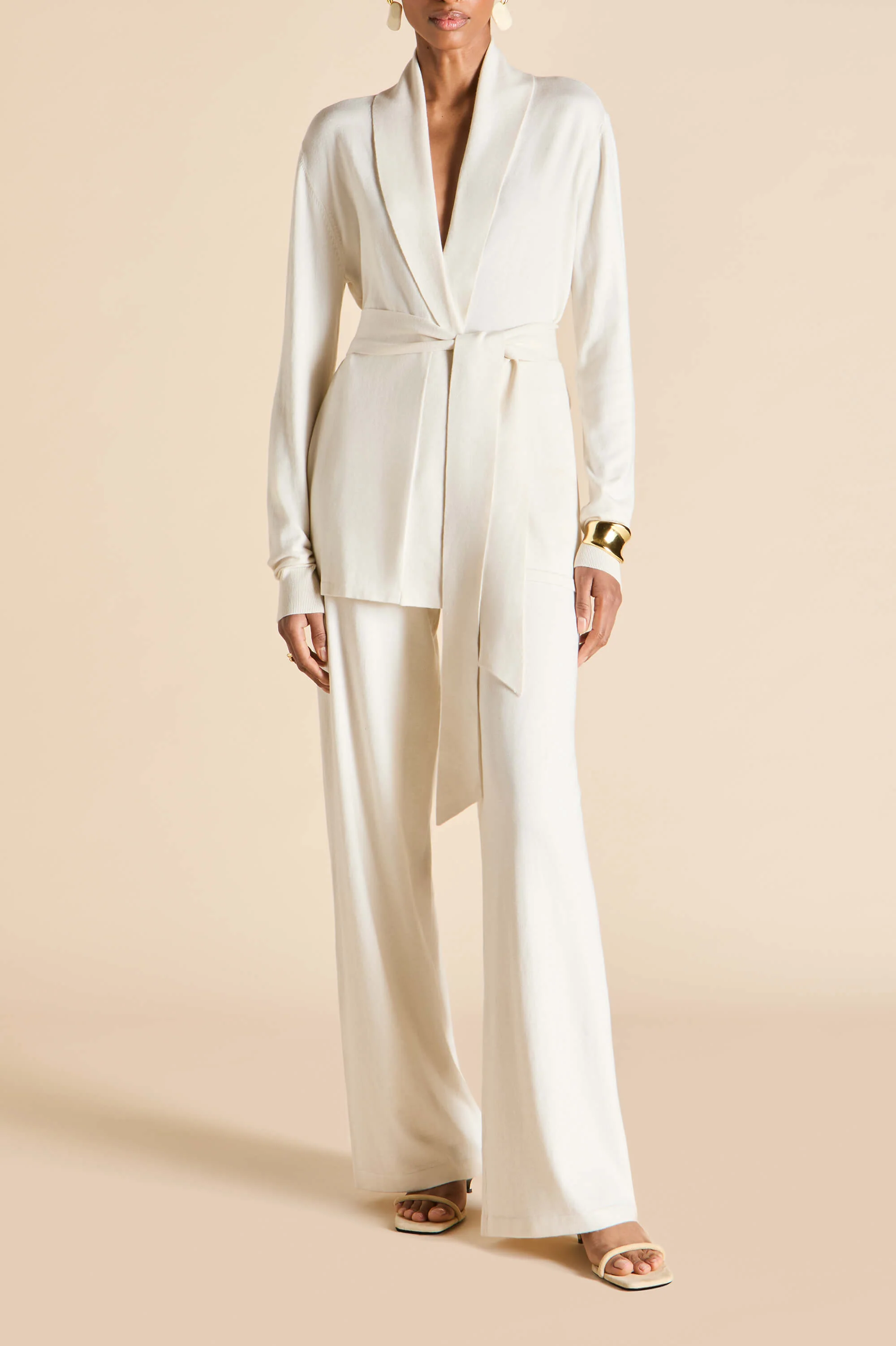 Caro Alaska Ivory Knitwear in Silk-Cashmere - Image 8