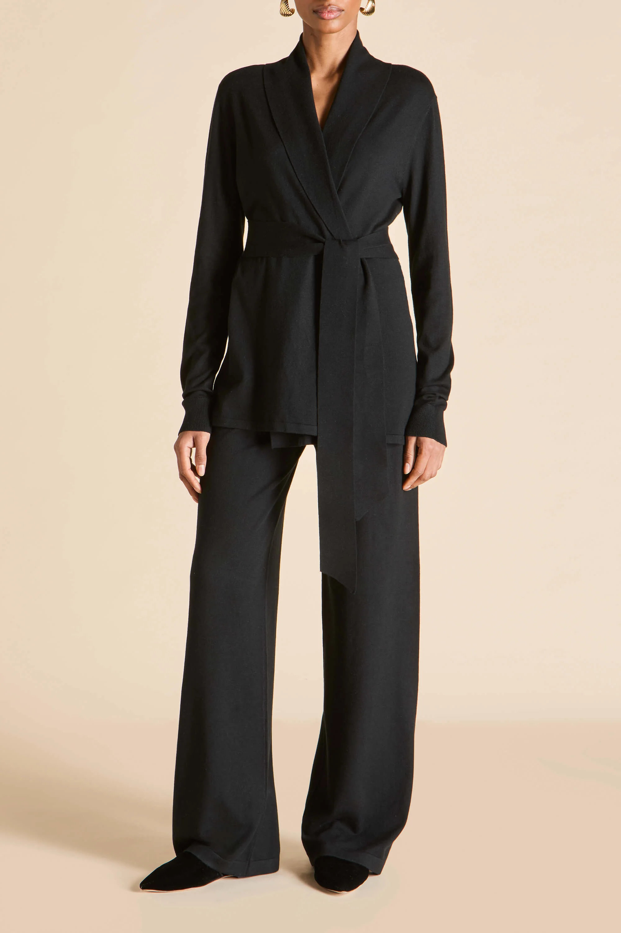 Caro Berlin Black Knitwear in Silk-Cashmere