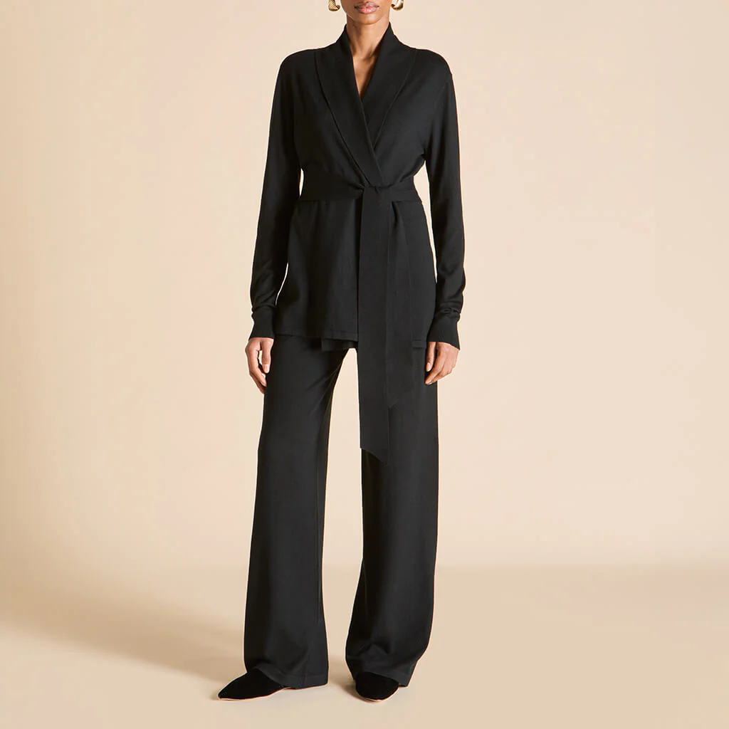Caro Berlin Black Knitwear in Silk-Cashmere - Image 2
