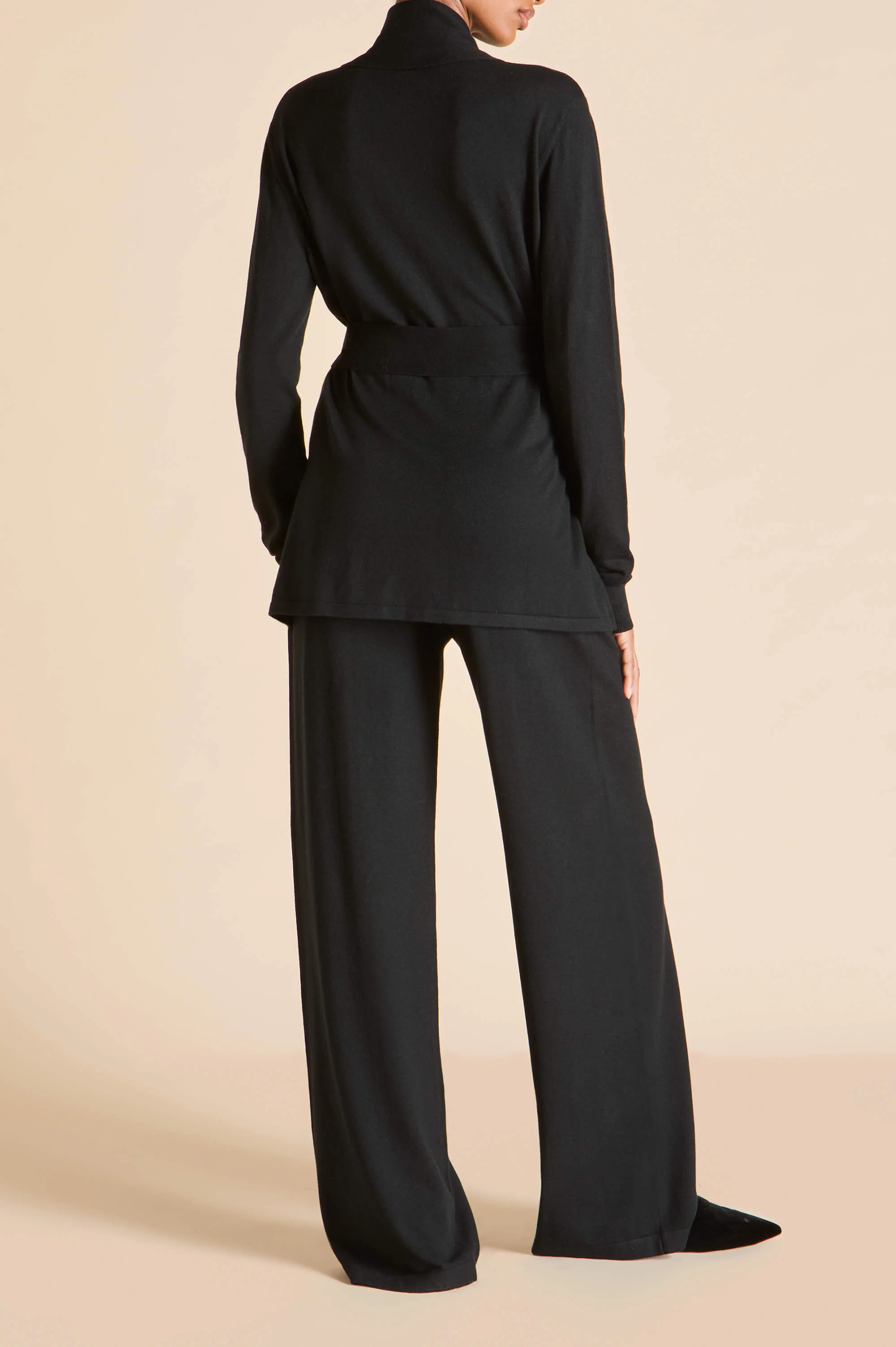 Caro Berlin Black Knitwear in Silk-Cashmere - Image 4