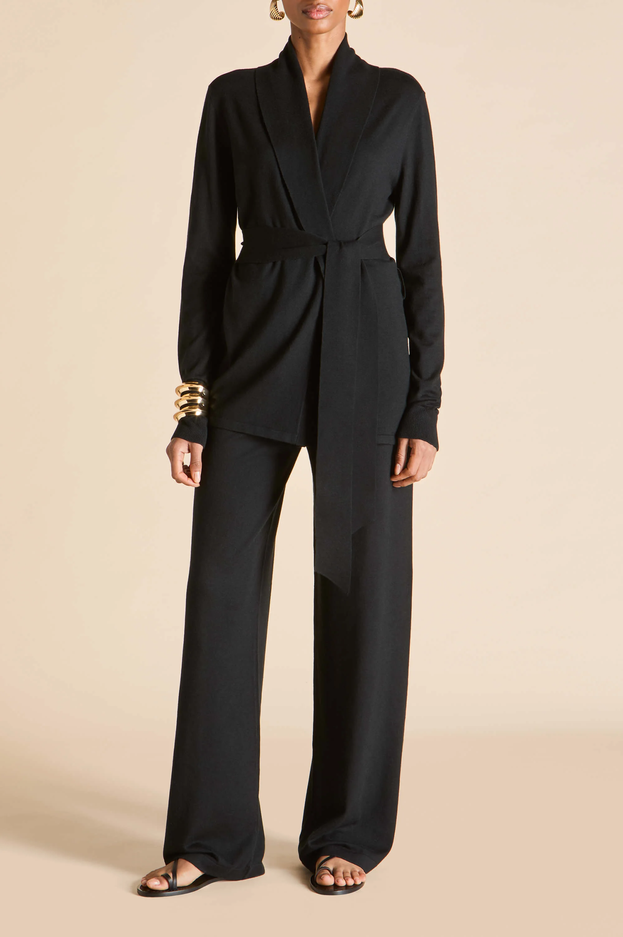 Caro Berlin Black Knitwear in Silk-Cashmere - Image 6