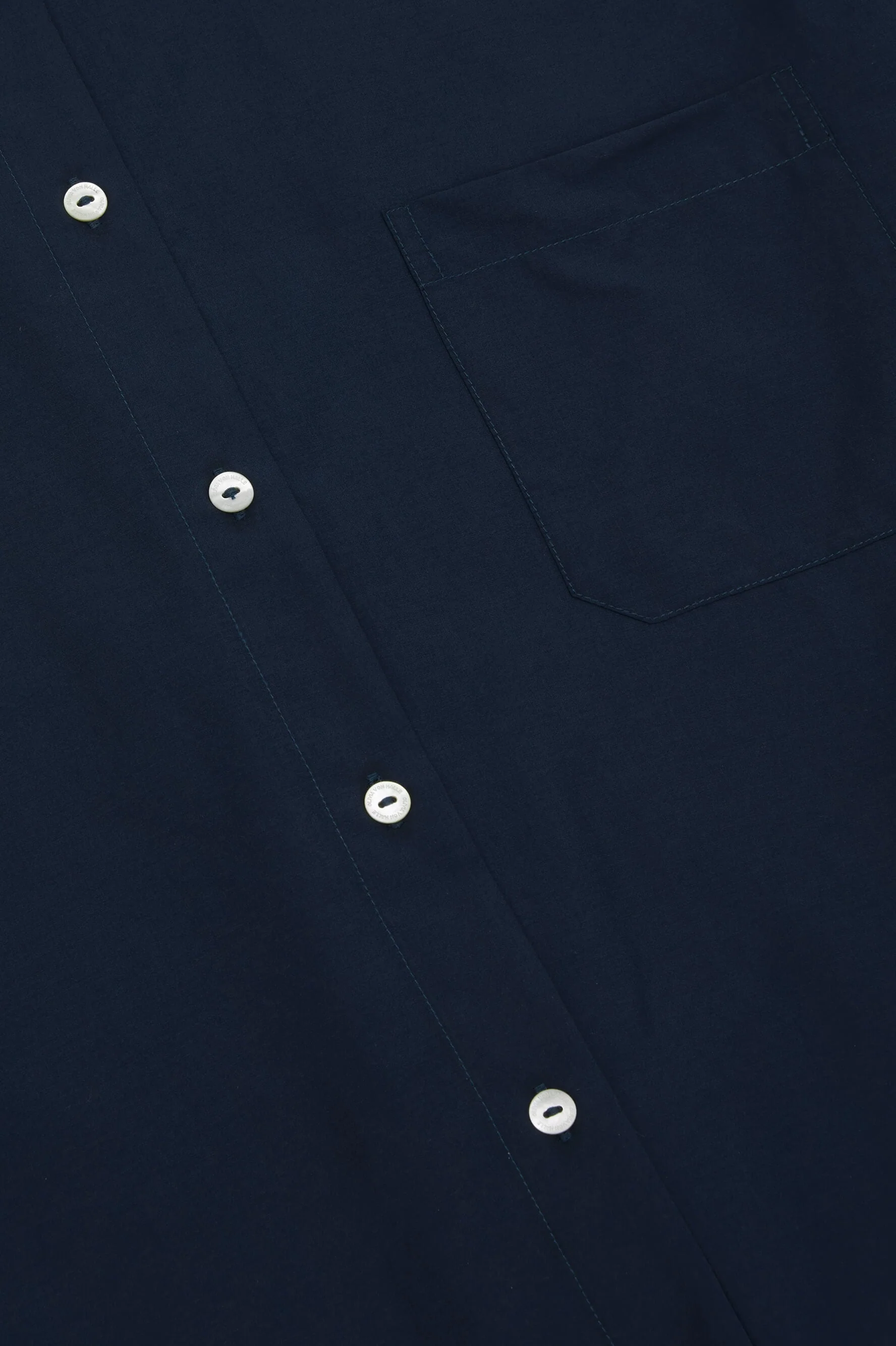 Celeste Navy Nightshirt in Cotton-Silk - Image 7