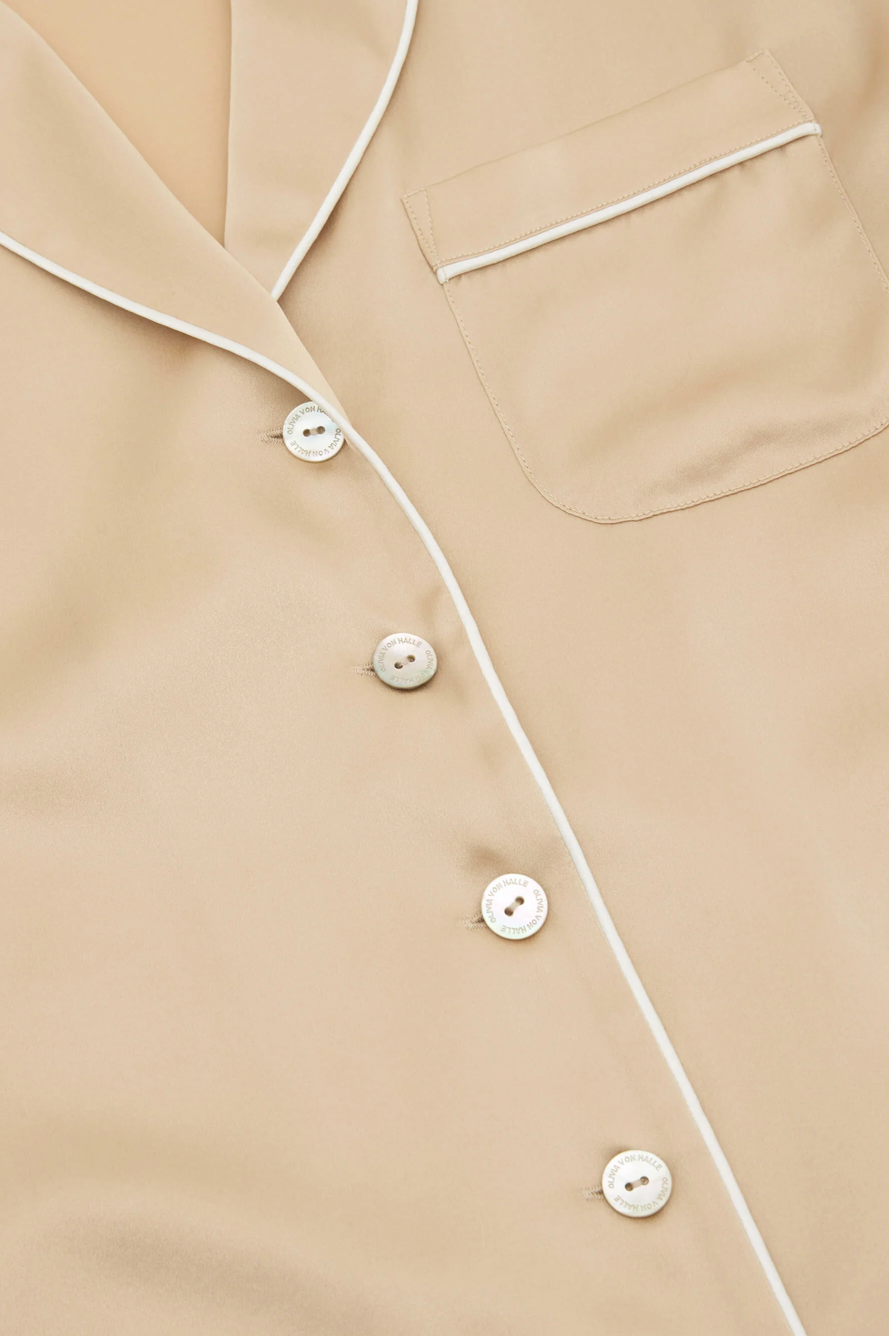 Coco Caramel Pyjamas in Silk Satin - Image 8