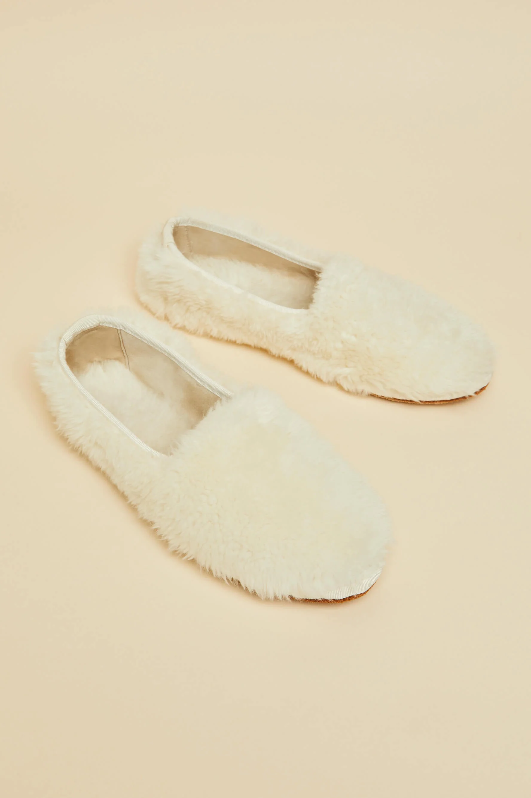 Dolly Ivory Slippers in Merino Wool - Image 3