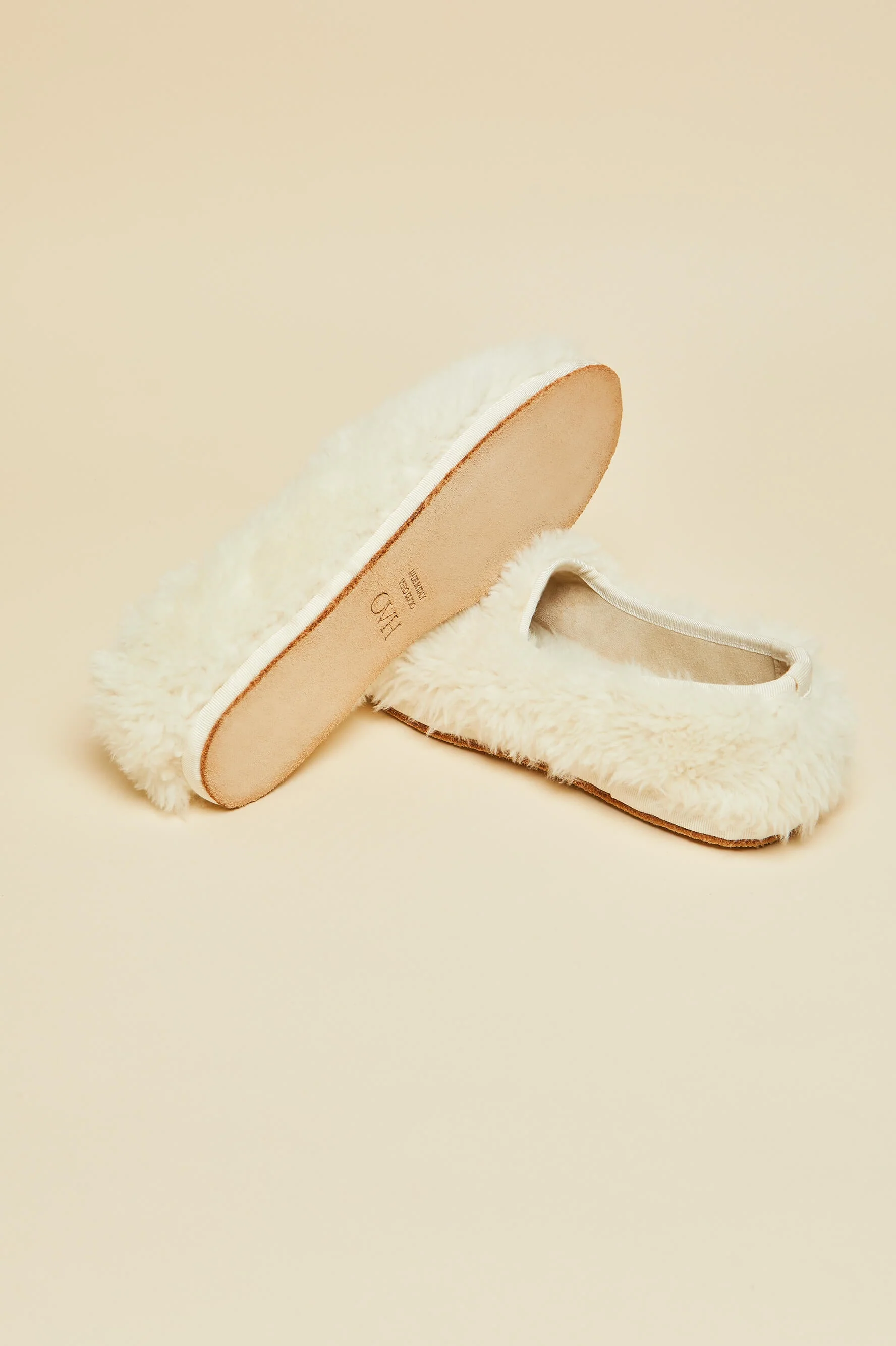 Dolly Ivory Slippers in Merino Wool - Image 6