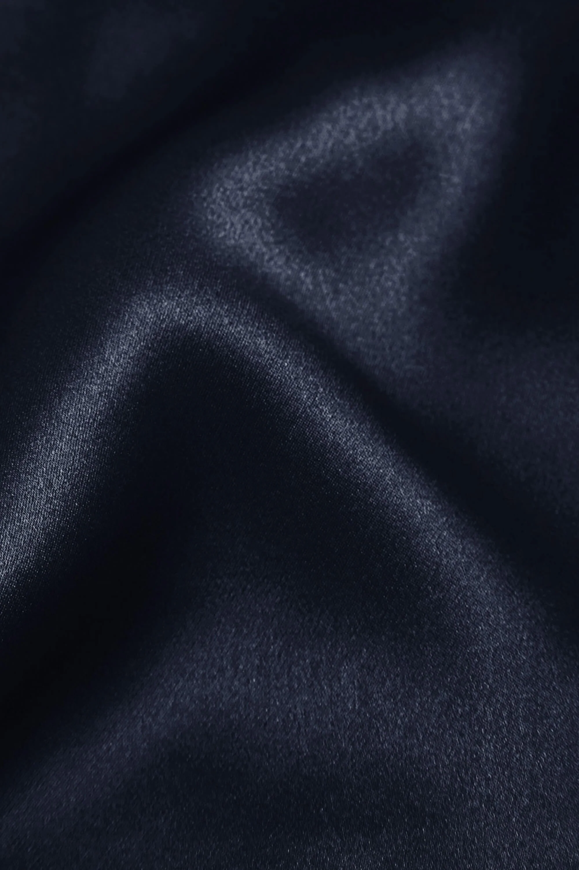 Elvira Navy Camisole Set in Silk Satin - Image 6