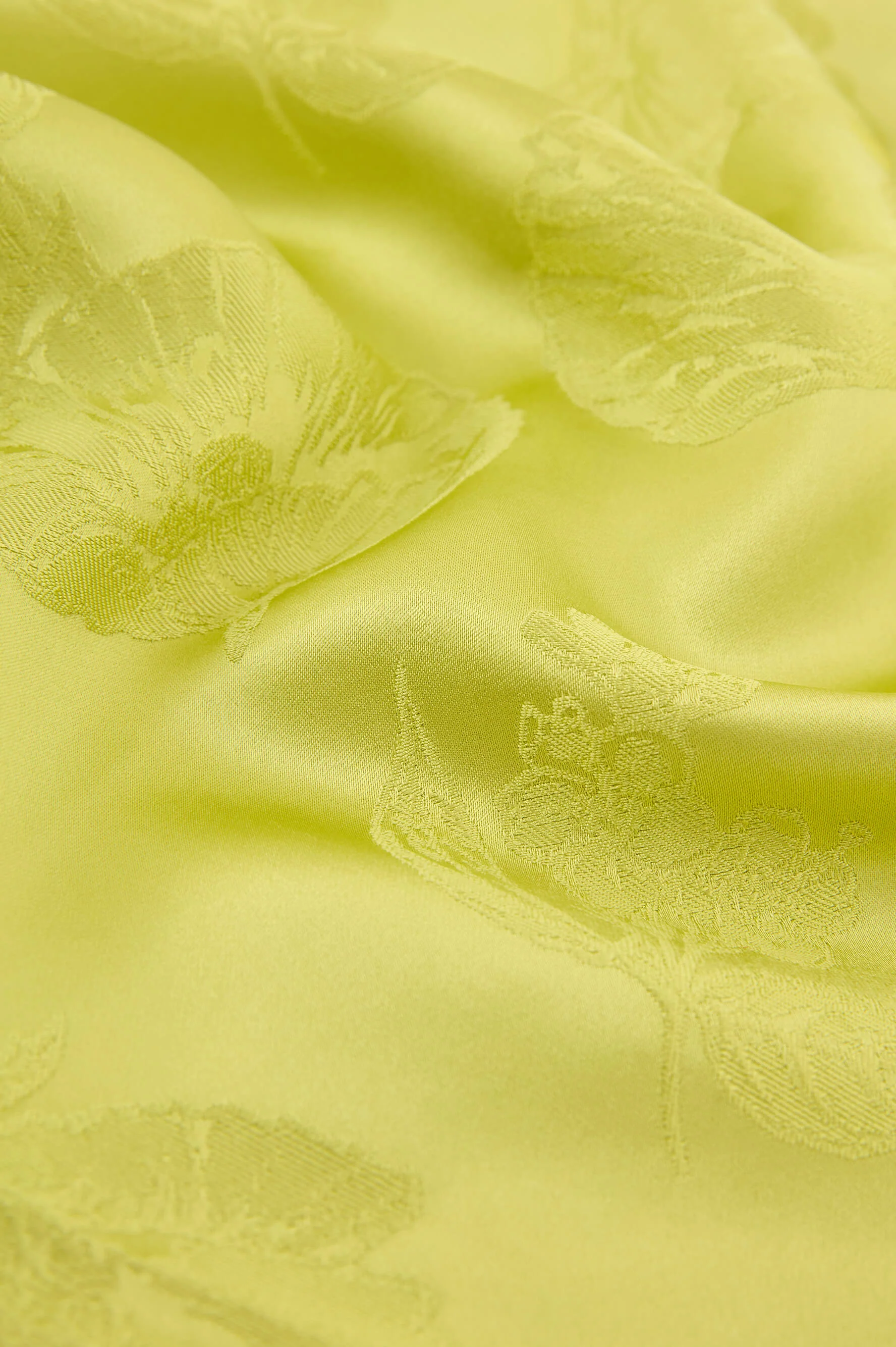 Garbo Ludovica Green Floral Slip Dress in Silk Jacquard - Image 5