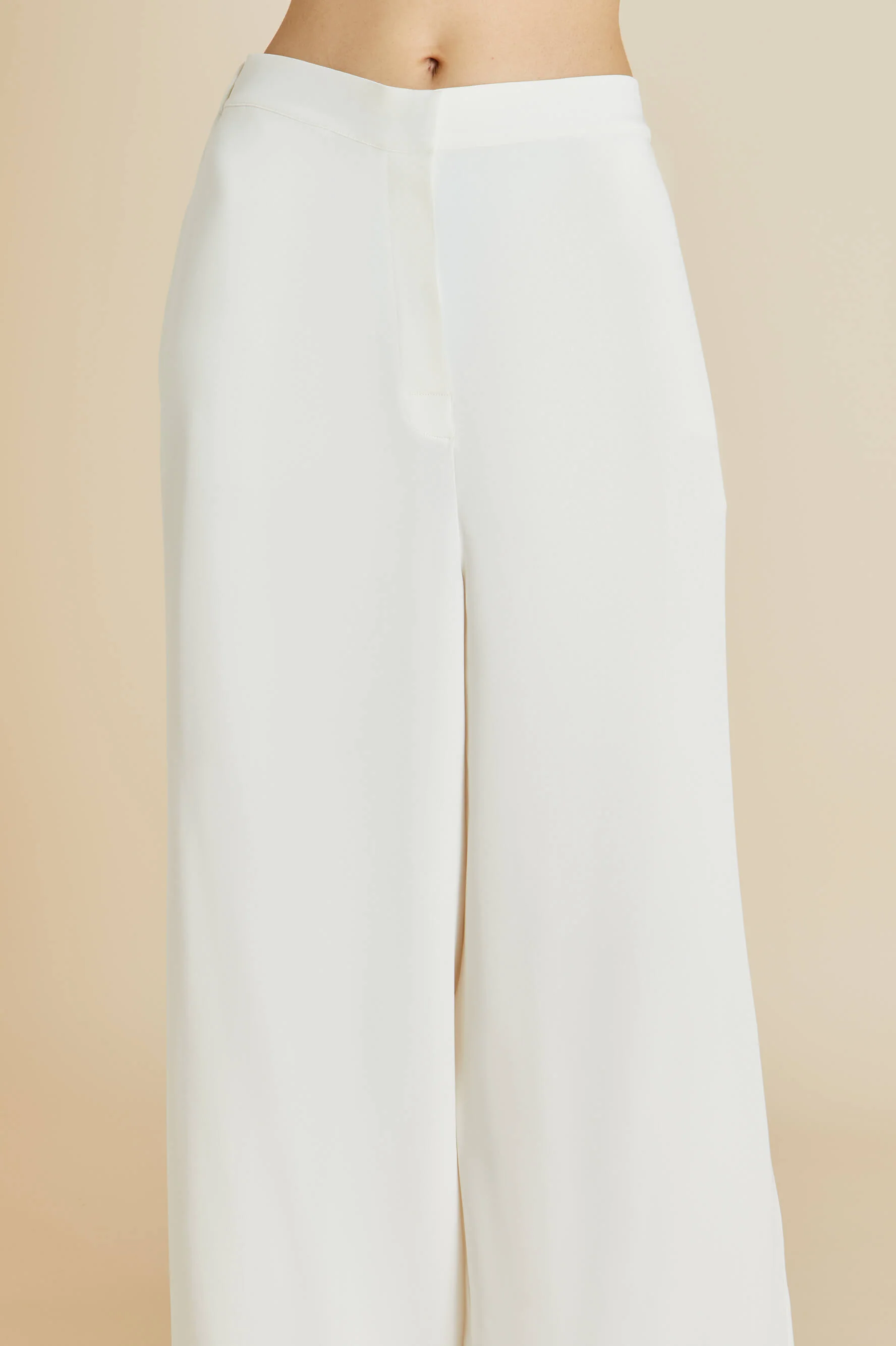 Jagger Ivory Pyjamas in Marocain - Image 9