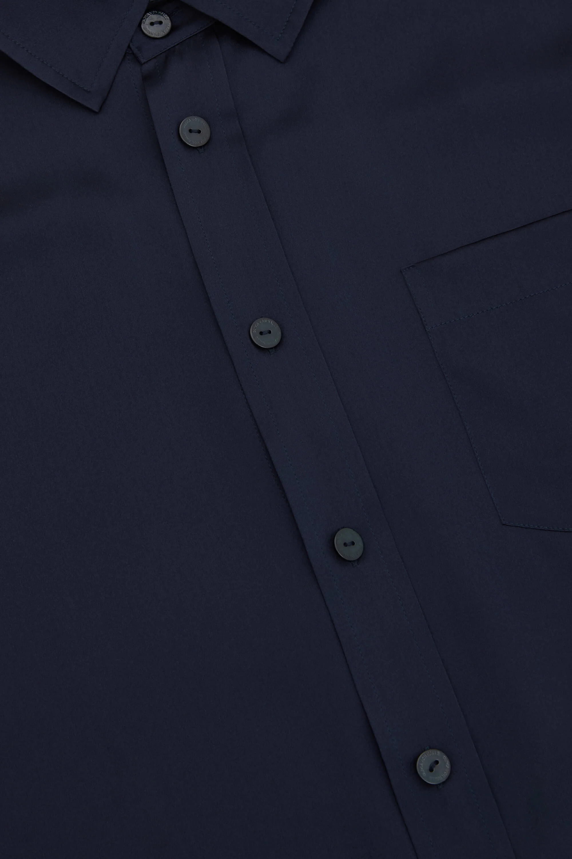 Lita Navy Pyjamas in Silk Satin - Image 7