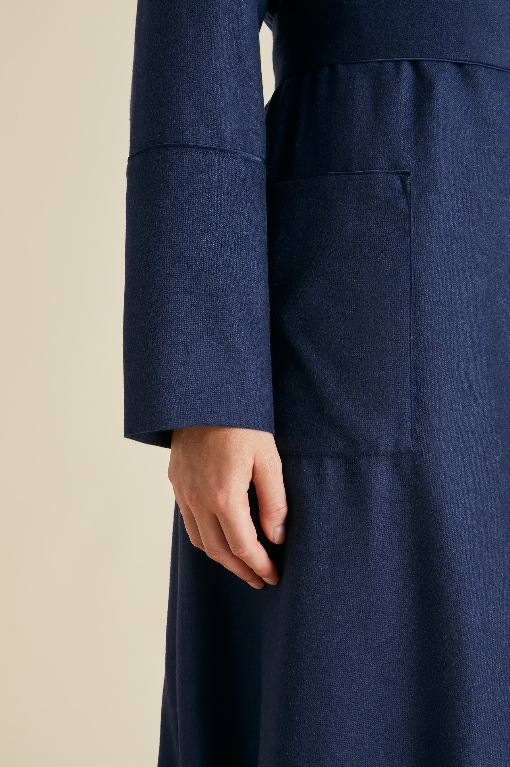 Logan Osaka Navy Robe in Cashmere - Image 6