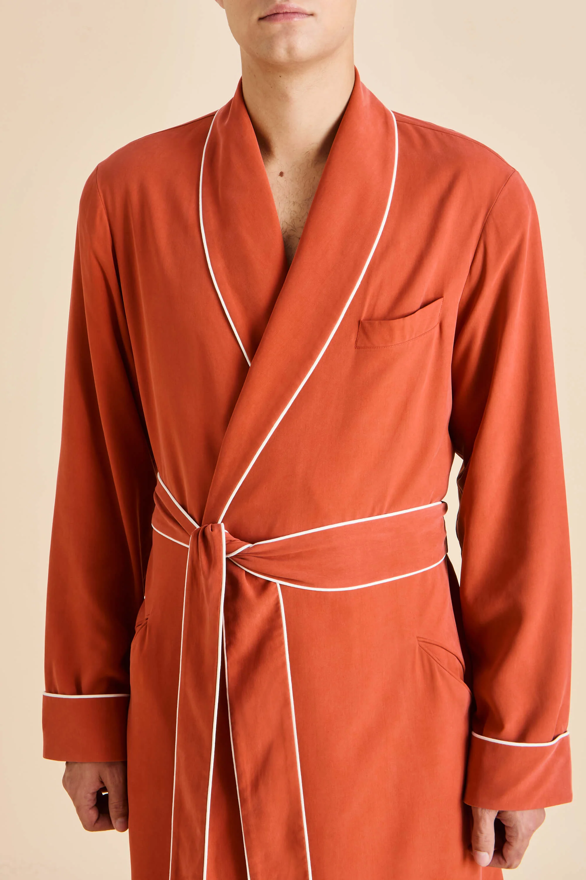 Mescal Rust Robe in Sandwashed Silk - Image 3
