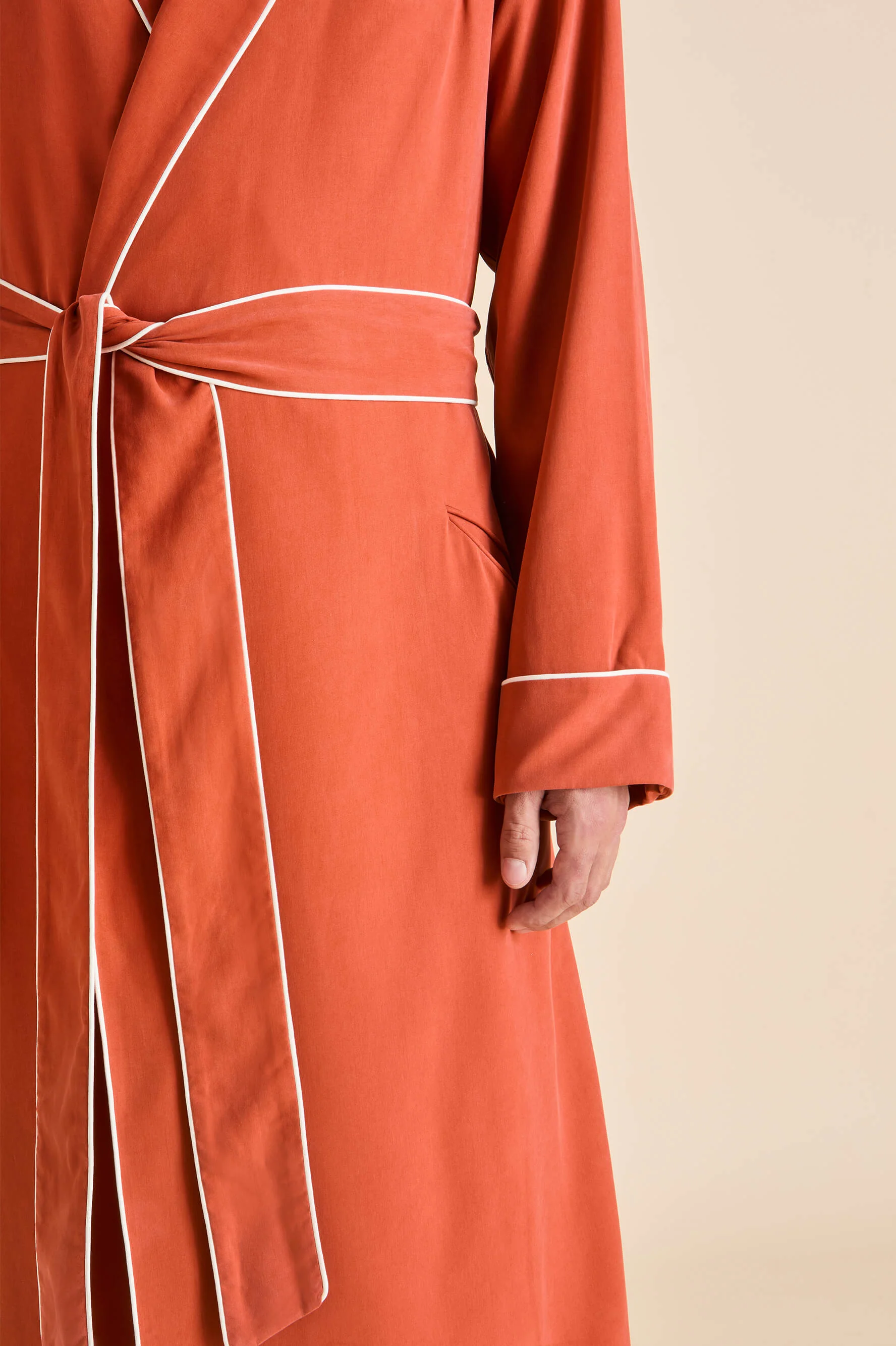 Mescal Rust Robe in Sandwashed Silk - Image 5