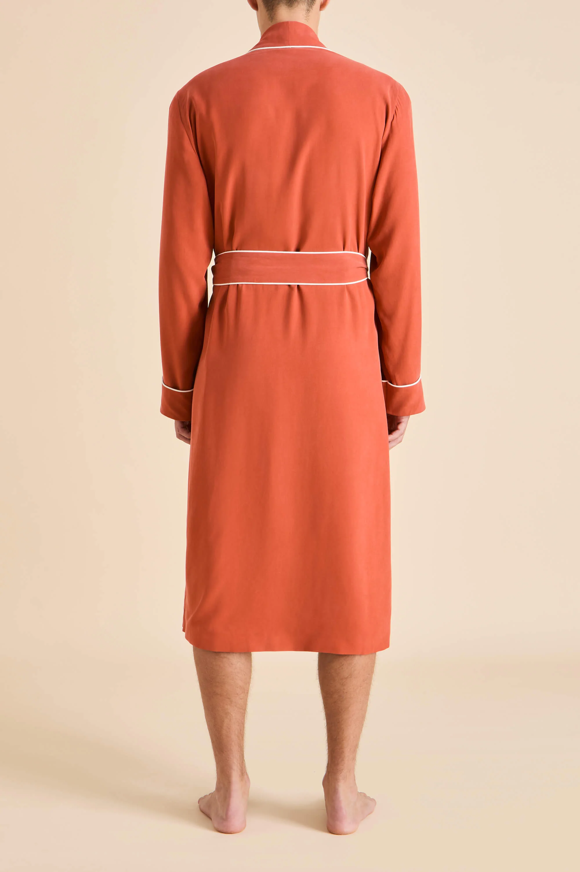 Mescal Rust Robe in Sandwashed Silk - Image 6