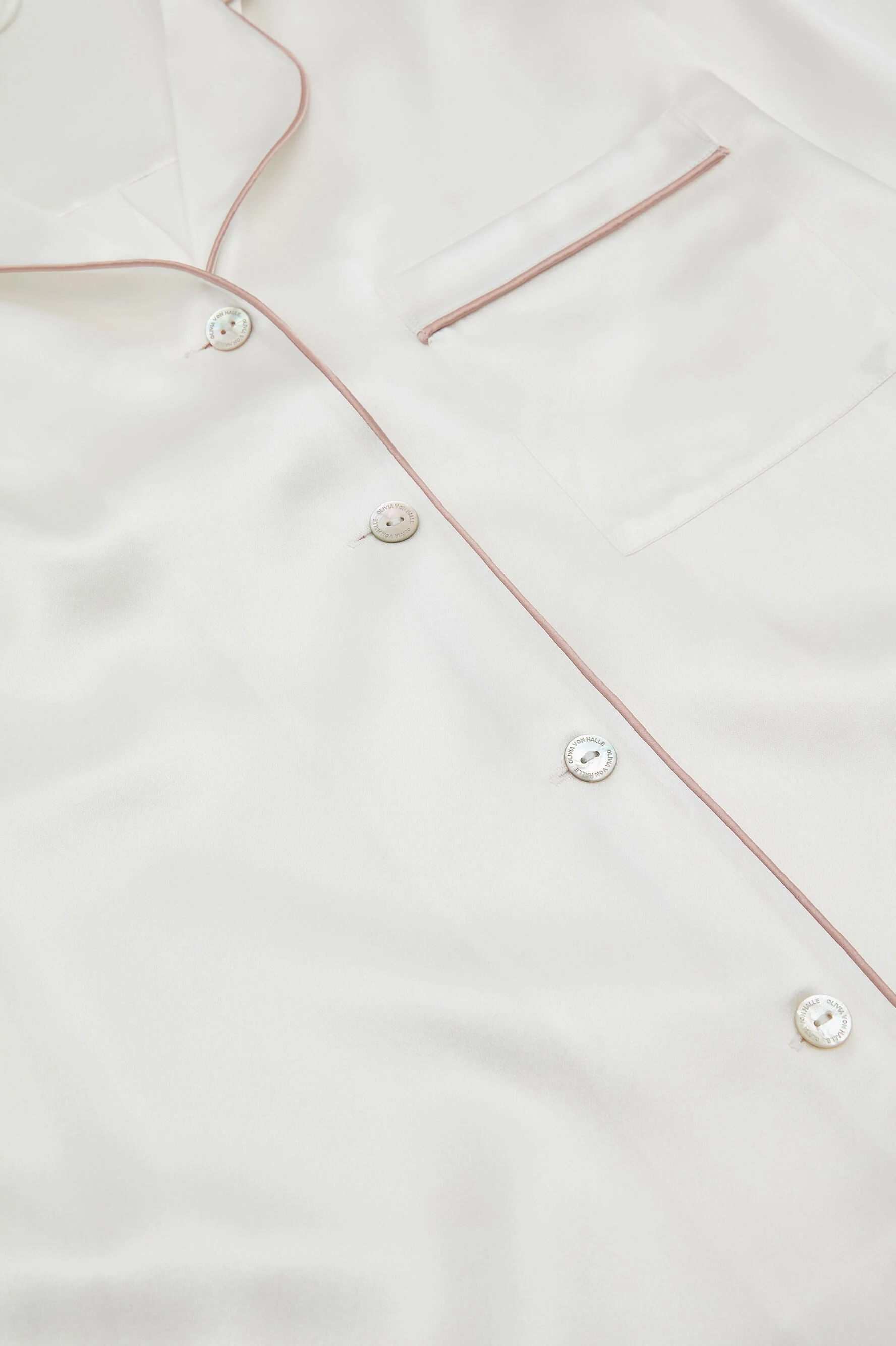 Poppy Ivory Oyster Nightshirt in Silk Satin - Image 7