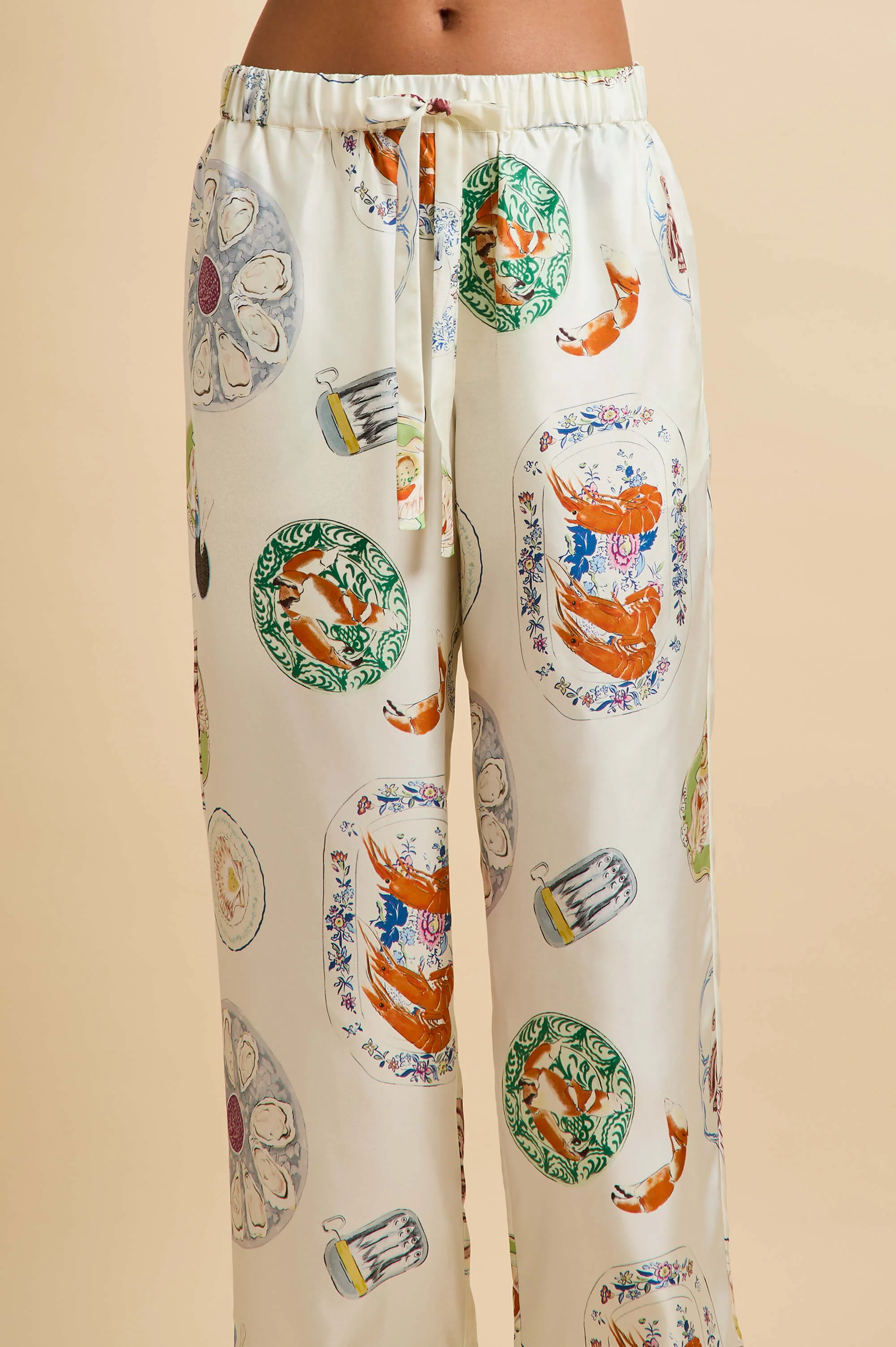 Tilda Córdoba Ivory Seafood Pyjamas in Silk Twill - Image 5